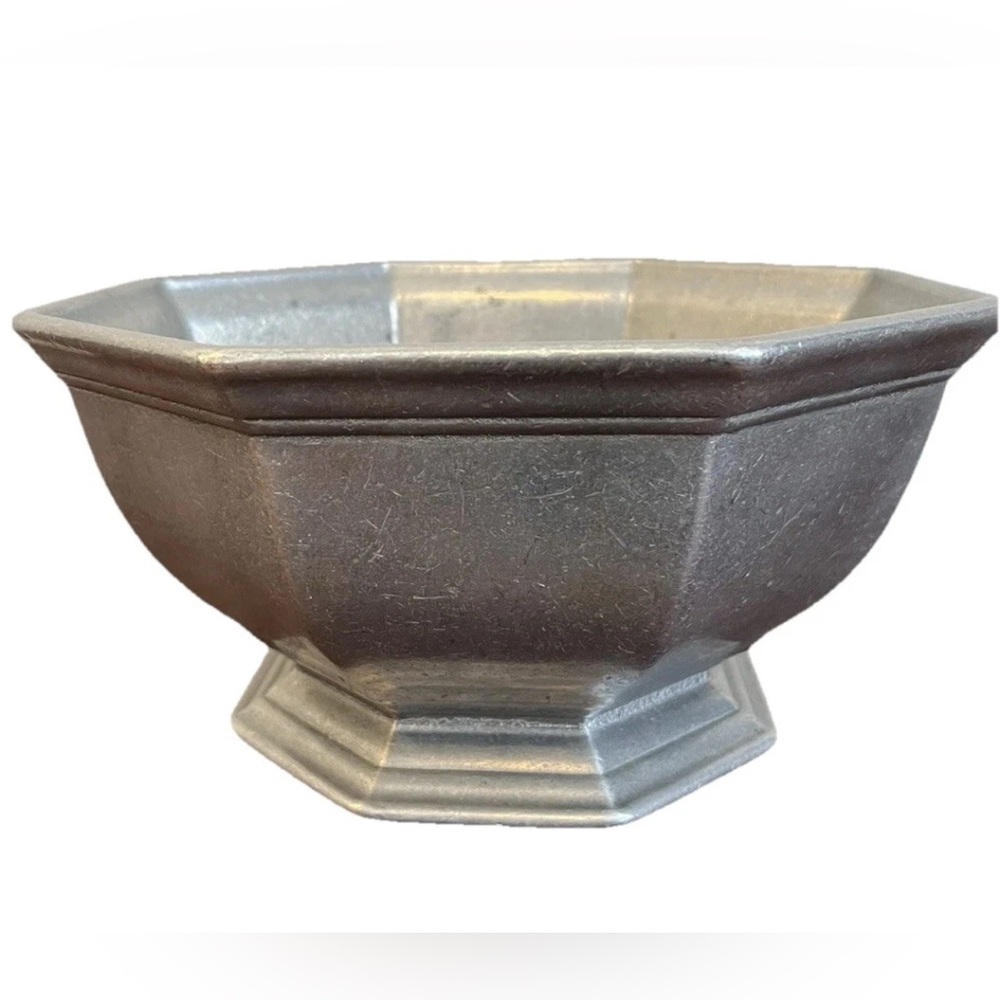 Vintage Pewter Oneida Fruit Bowl Dish Cambridge Colonial Queen Anne‎ Large Rare